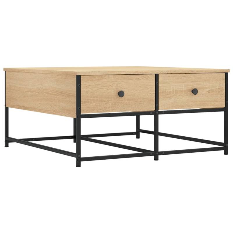 vidaXL Couchtisch Sonoma-Eiche 80x80x40 cm Holzwerkstoff von VIDAXL