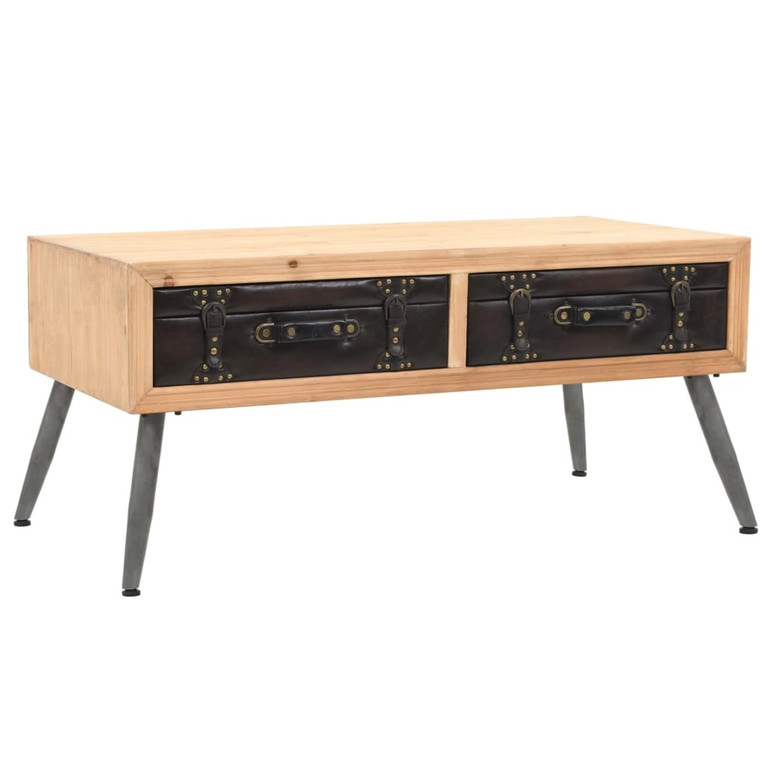 vidaXL Couchtisch Tannenholz Massiv 115 × 55 × 50 cm 245777 vidaXL Couchtisch Tannenholz Massiv 115 × 55 × 50 cm 245777 von VIDAXL