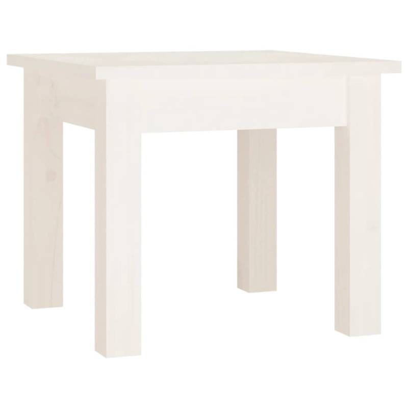 vidaXL Couchtisch Weiß 35x35x30 cm Massivholz Kiefer 814220 von VIDAXL