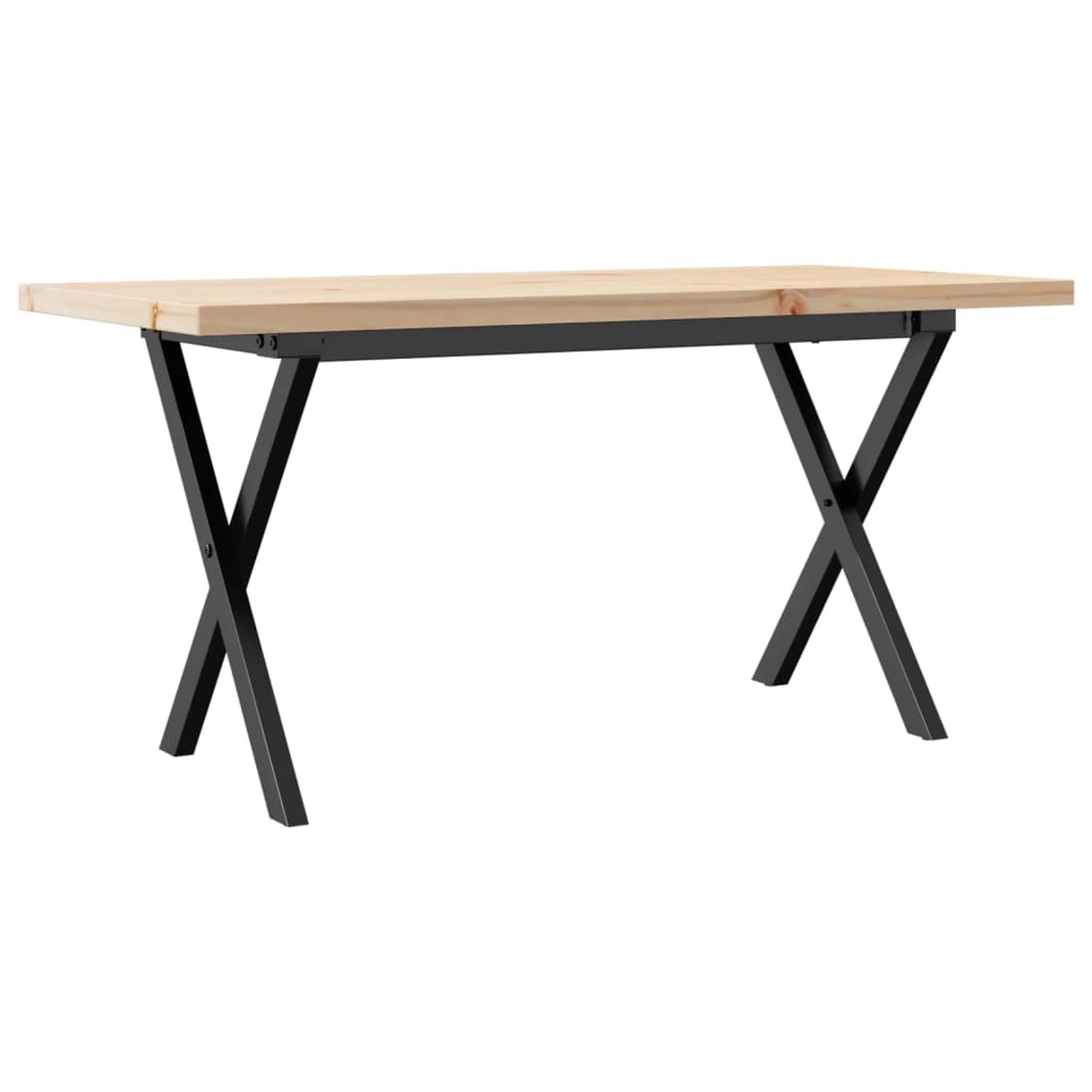 vidaXL Couchtisch X-Gestell 100x50x45,5 cm Massivholz Kiefer Gusseisen vidaXL Couchtisch X-Gestell 100x50x45,5 cm Massivholz Kiefer Gusseisen von VIDAXL