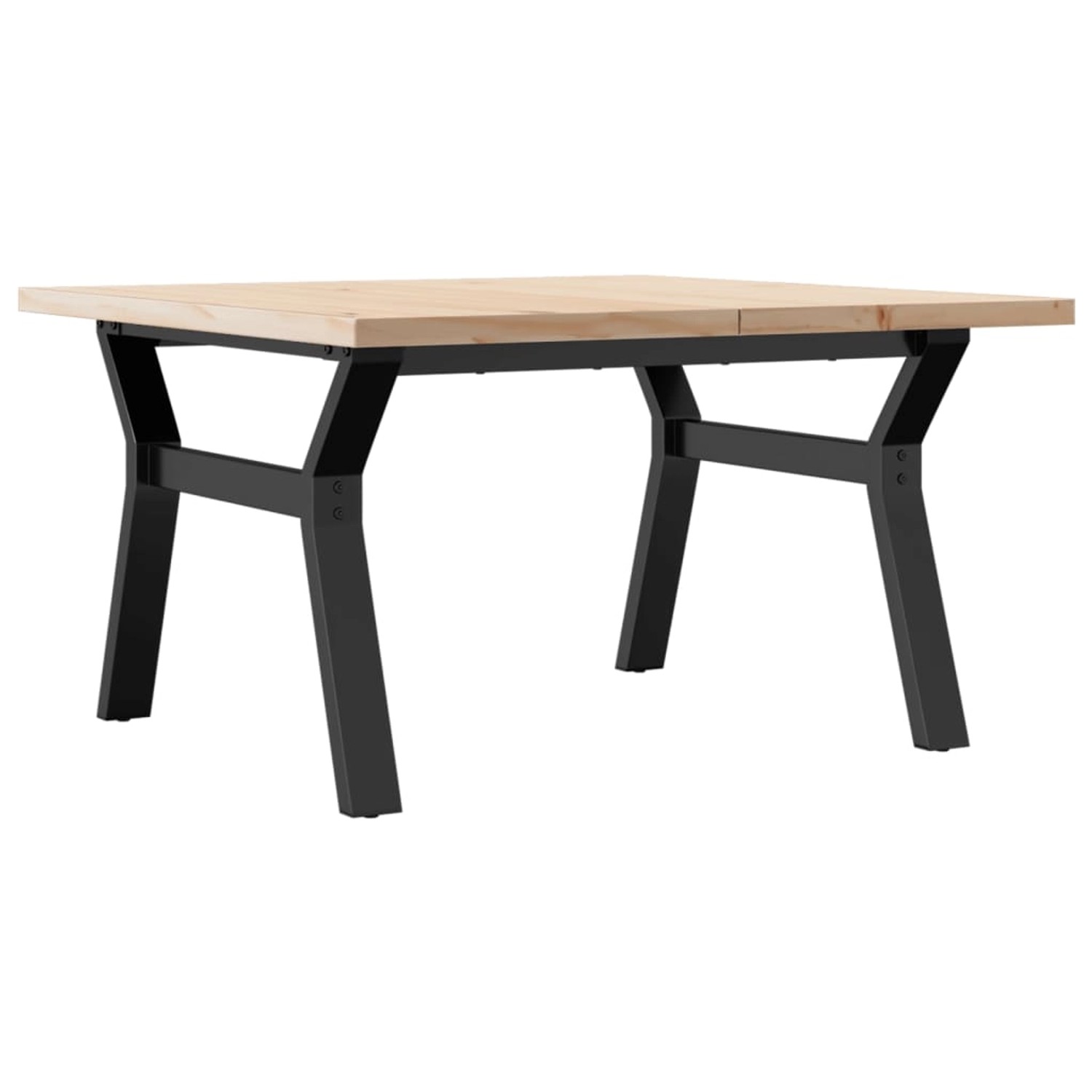vidaXL Couchtisch Y-Gestell 80x80x45,5cm Massivholz Kiefer & Gusseisen vidaXL Couchtisch Y-Gestell 80x80x45,5cm Massivholz Kiefer & Gusseisen von VIDAXL