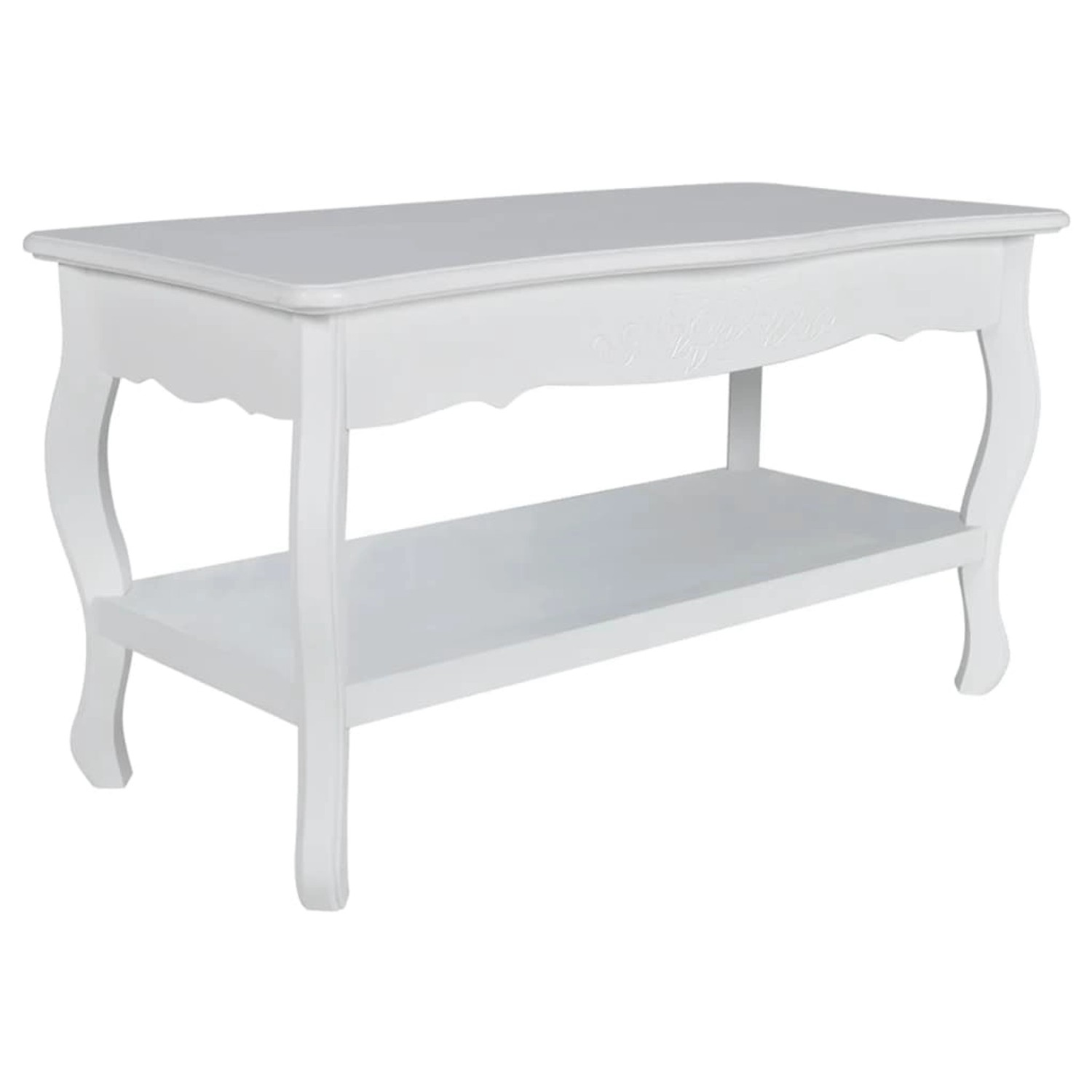 vidaXL Couchtisch mit Ablage MDF Weiß 60629 vidaXL Couchtisch mit Ablage MDF Weiß 60629 von VIDAXL