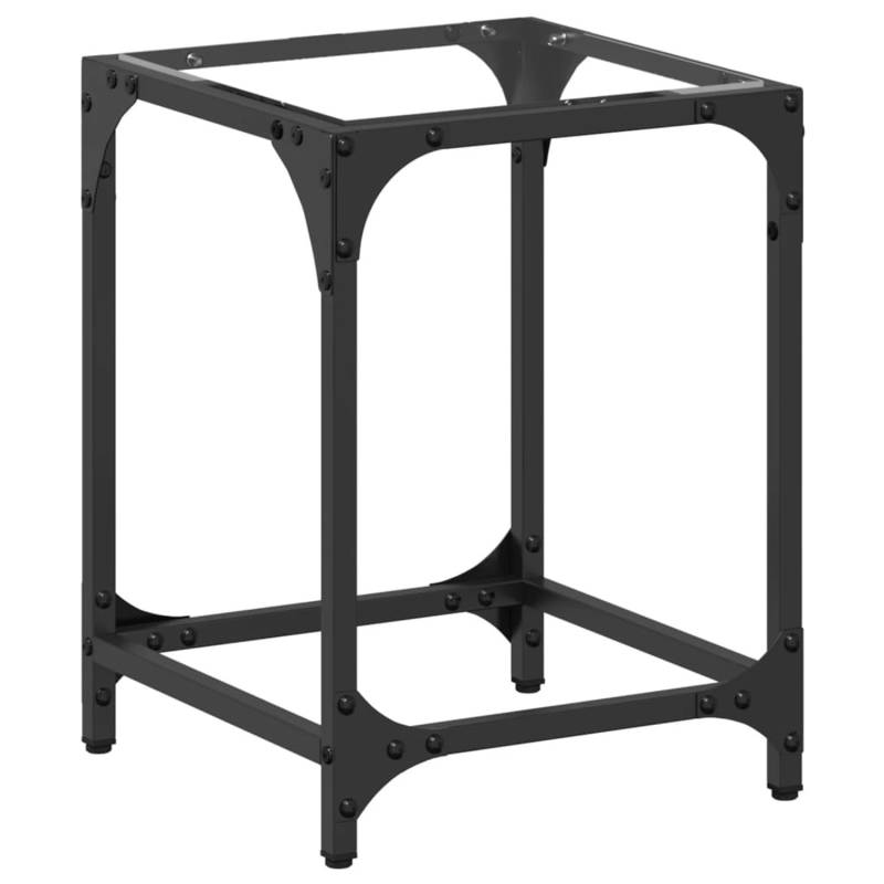 vidaXL Couchtisch mit Glasplatte Transparent 30x30x40 cm Stahl von VIDAXL