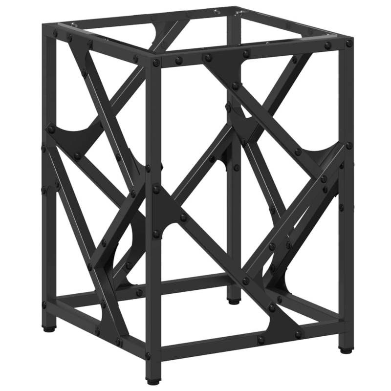 vidaXL Couchtisch mit Glasplatte Transparent 30x30x41 cm Stahl von VIDAXL