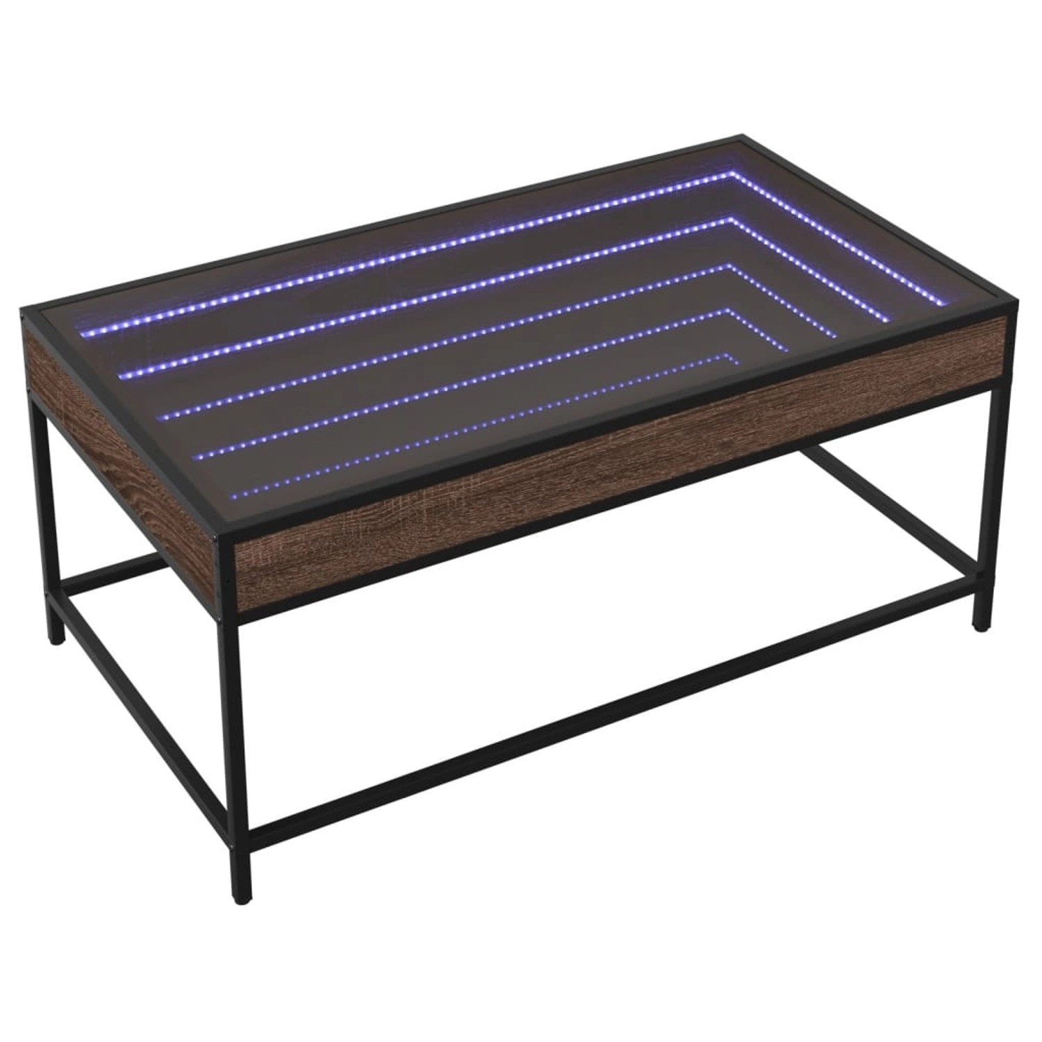 vidaXL Couchtisch mit Infinity-LED Braun Eichen-Optik 90x50x41 cm 847691 vidaXL Couchtisch mit Infinity-LED Braun Eichen-Optik 90x50x41 cm 847691 von VIDAXL