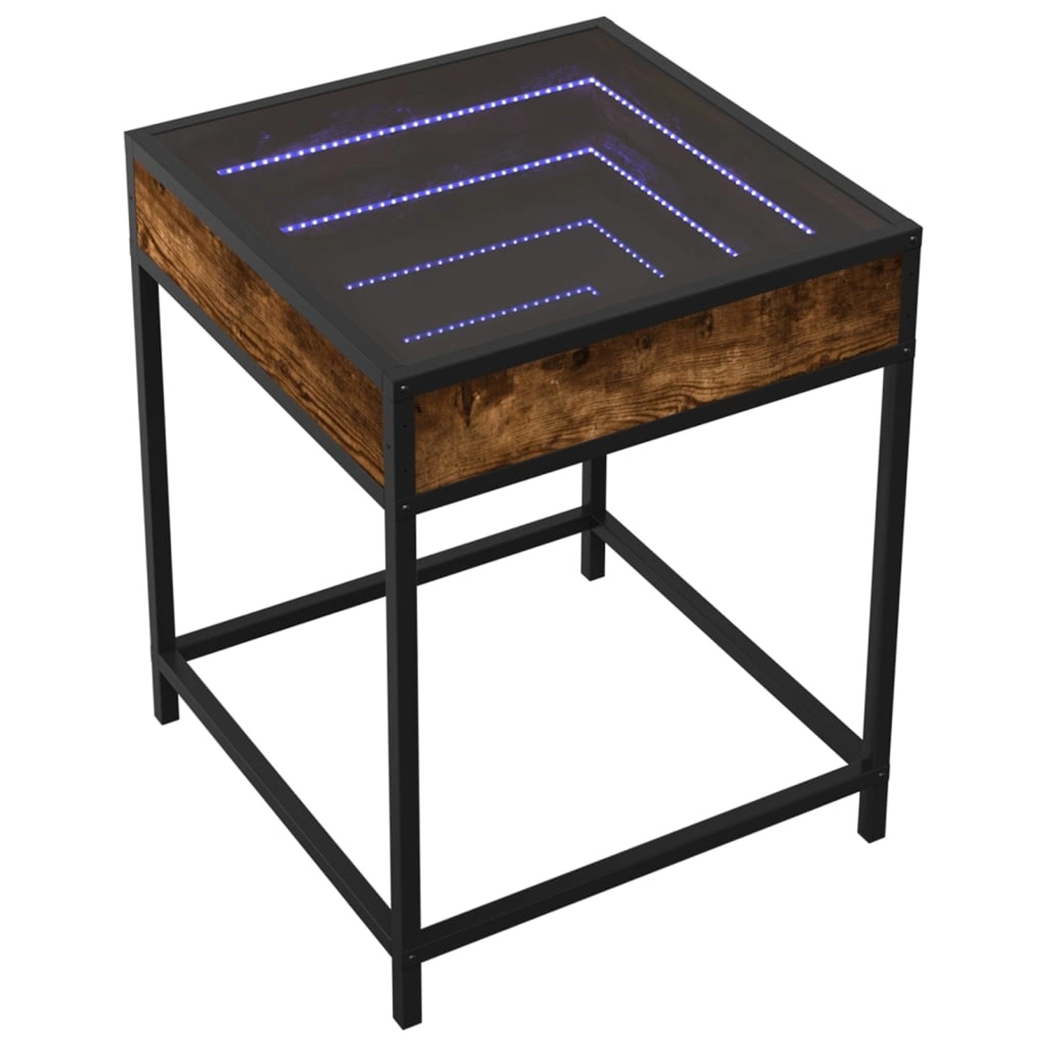 vidaXL Couchtisch mit Infinity-LED Räuchereiche 40x40x51 cm 847674 von VIDAXL