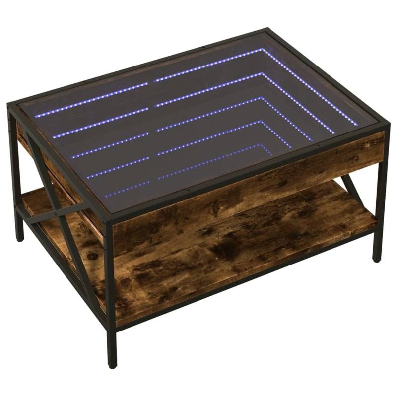 vidaXL Couchtisch mit Infinity-LED Räuchereiche 70x50x38 cm 847704 von VIDAXL