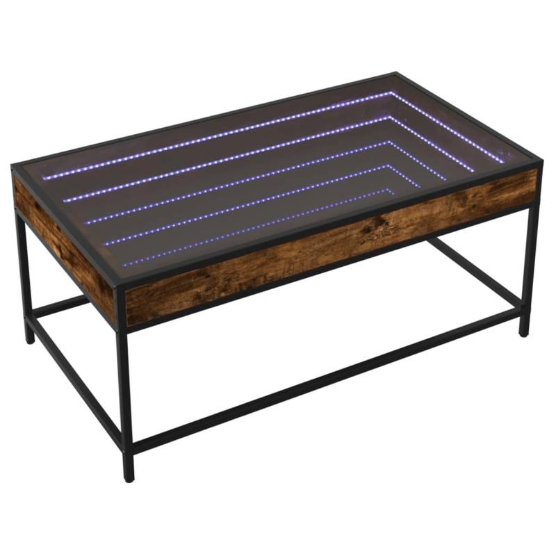 vidaXL Couchtisch mit Infinity-LED Räuchereiche 90x50x41 cm 847689 von VIDAXL