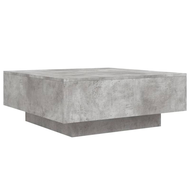 vidaXL Couchtisch mit LED-Leuchten Betongrau 80x80x31 cm von VIDAXL