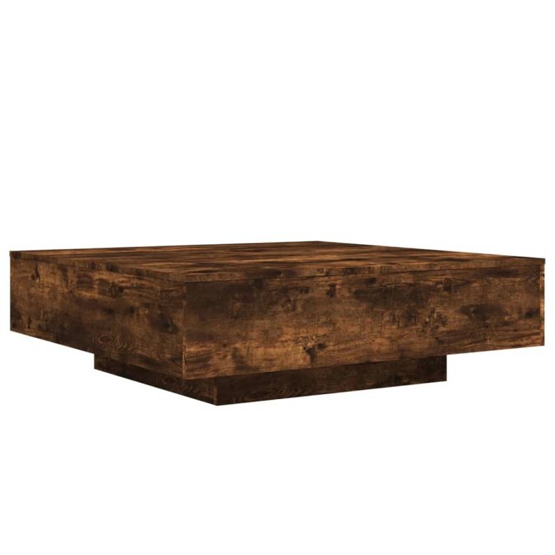 vidaXL Couchtisch mit LED-Leuchten Räuchereiche 100x100x31 cm 836606 von VIDAXL