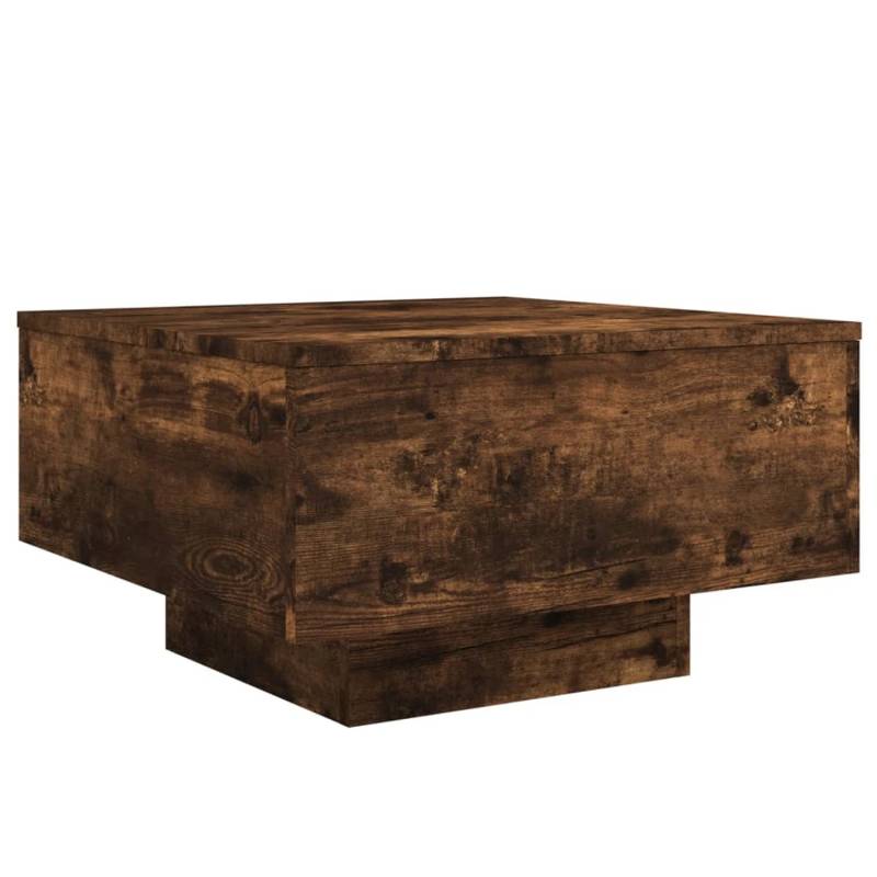 vidaXL Couchtisch mit LED-Leuchten Räuchereiche 55x55x31 cm 836578 von VIDAXL