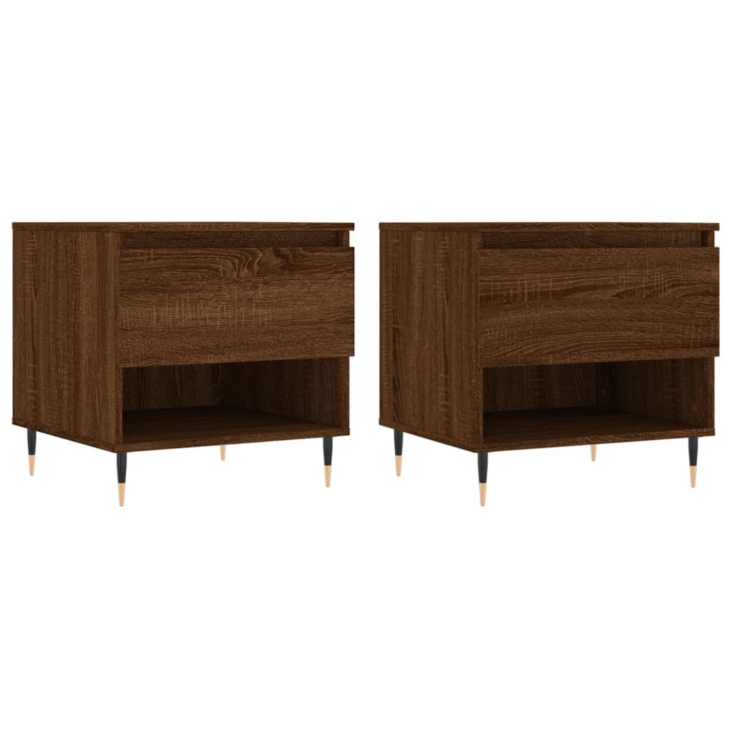 vidaXL Couchtische 2 Stk. Braun Eichen-Optik 50x46x50 cm Holzwerkstoff Modell 1 vidaXL Couchtische 2 Stk. Braun Eichen-Optik 50x46x50 cm Holzwerkstoff Modell 1 von VIDAXL