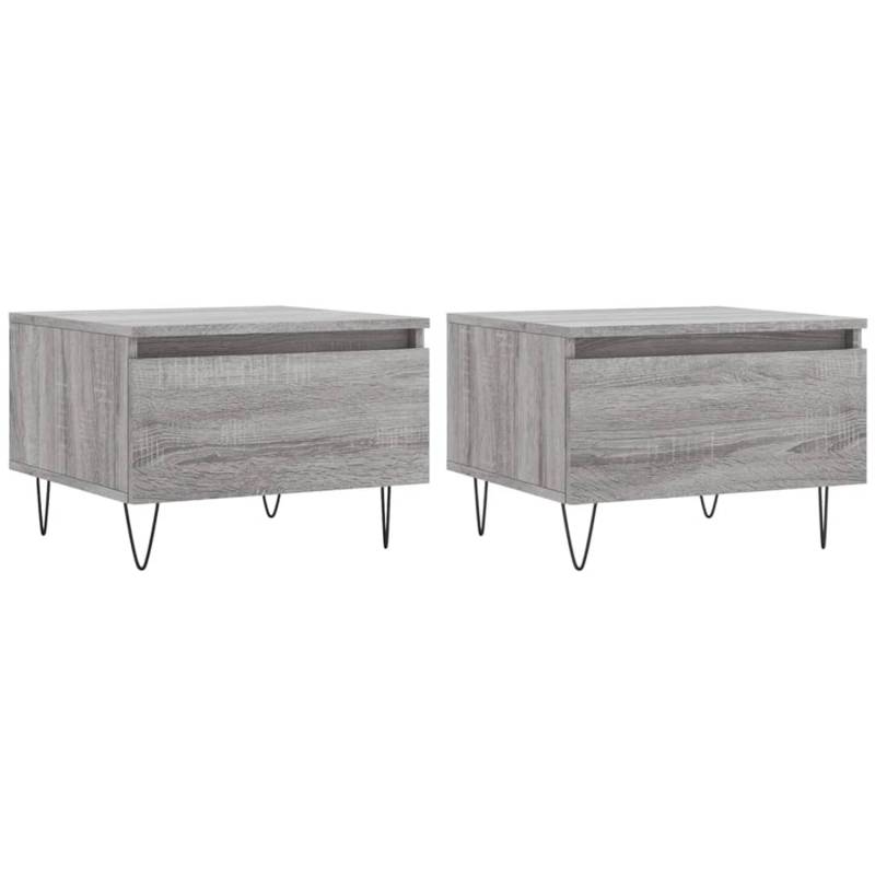 vidaXL Couchtische 2 Stk. Grau Sonoma 50x46x35 cm Holzwerkstoff Modell 1 vidaXL Couchtische 2 Stk. Grau Sonoma 50x46x35 cm Holzwerkstoff Modell 1 von VIDAXL