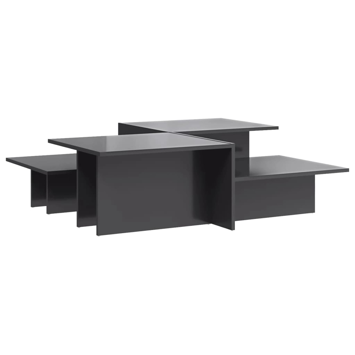 vidaXL Couchtische 2 Stk. Hochglanz-Grau Holzwerkstoff vidaXL Couchtische 2 Stk. Hochglanz-Grau Holzwerkstoff von VIDAXL