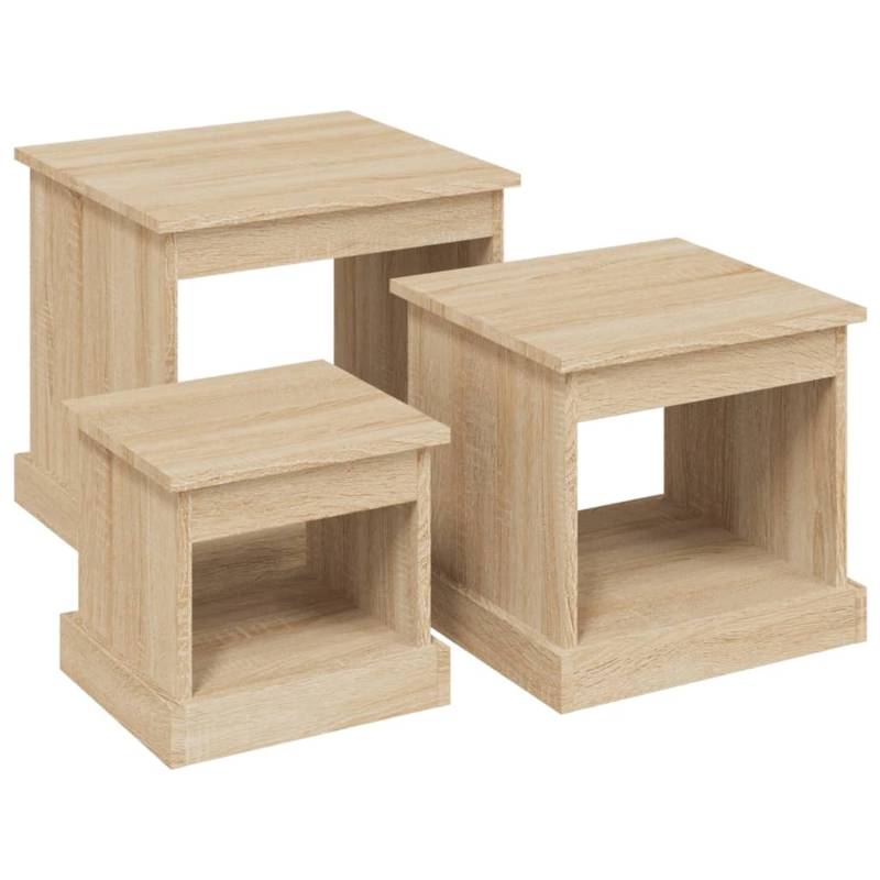 vidaXL Couchtische 3 Stk Sonoma-Eiche Holzwerkstoff 816491 vidaXL Couchtische 3 Stk Sonoma-Eiche Holzwerkstoff 816491 von VIDAXL