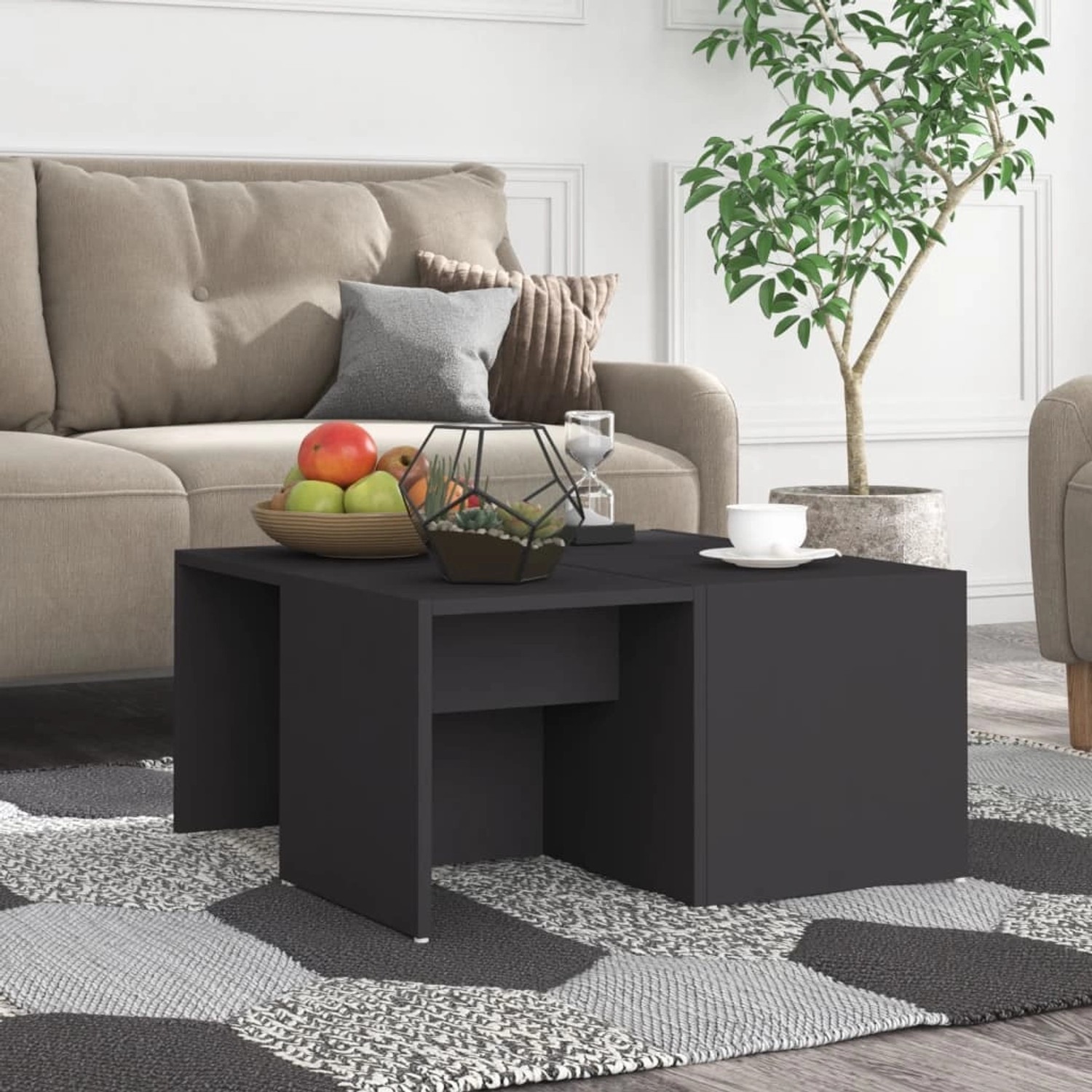 vidaXL Couchtische 4 Stk. Grau 33x33x33 cm Holzwerkstoff vidaXL Couchtische 4 Stk. Grau 33x33x33 cm Holzwerkstoff von VIDAXL