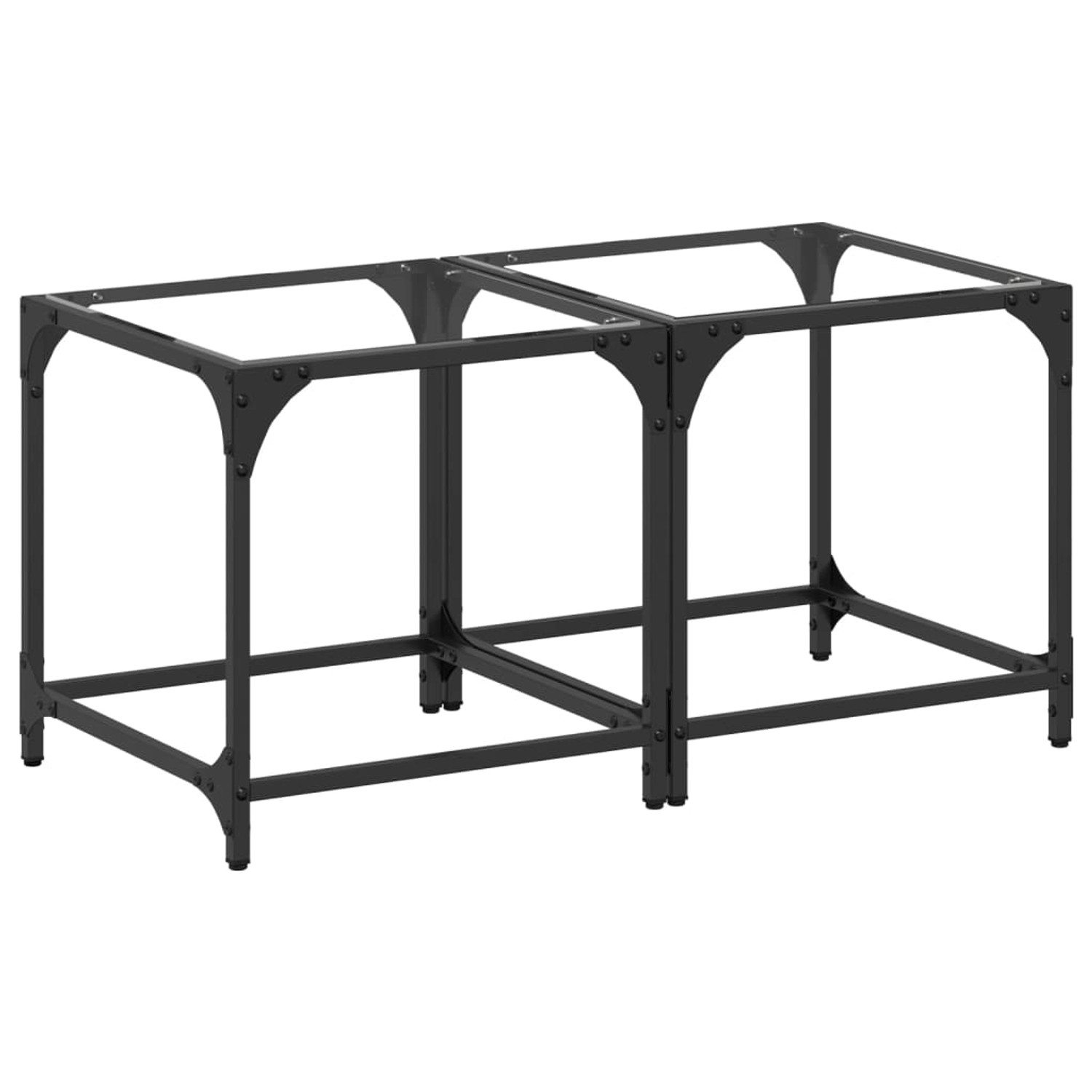 vidaXL Couchtische mit Glasplatte 2 Stk. Transparent 40x40x40 cm Stahl vidaXL Couchtische mit Glasplatte 2 Stk. Transparent 40x40x40 cm Stahl von VIDAXL