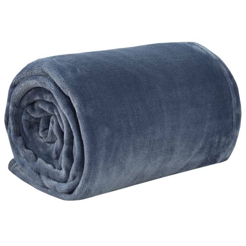 vidaXL Decke Grau 130x170 cm Polyester von VIDAXL