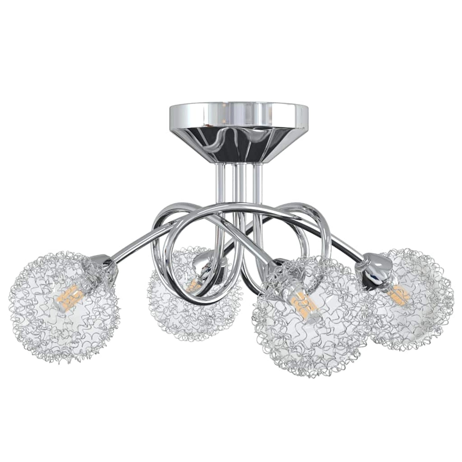 vidaXL Deckenleuchte mit Drahtgeflecht-Schirmen für 4 G9 LED-Leuchten 337906 vidaXL Deckenleuchte mit Drahtgeflecht-Schirmen für 4 G9 LED-Leuchten 337906 von VIDAXL