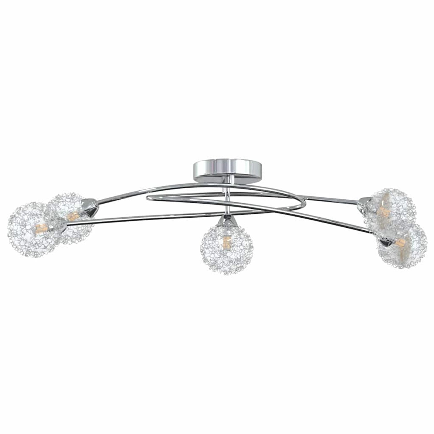 vidaXL Deckenleuchte mit Drahtgeflecht-Schirmen für 5 G9 LED-Leuchten 337909 vidaXL Deckenleuchte mit Drahtgeflecht-Schirmen für 5 G9 LED-Leuchten 337909 von VIDAXL