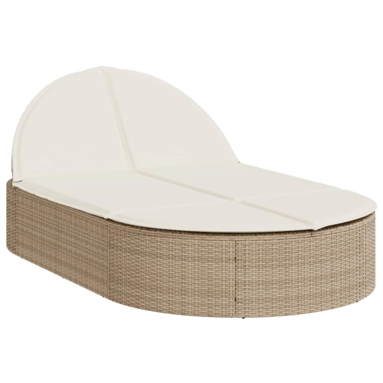 vidaXL Doppel-Sonnenliege mit Auflagen Beige Poly Rattan 368650 vidaXL Doppel-Sonnenliege mit Auflagen Beige Poly Rattan 368650 von VIDAXL