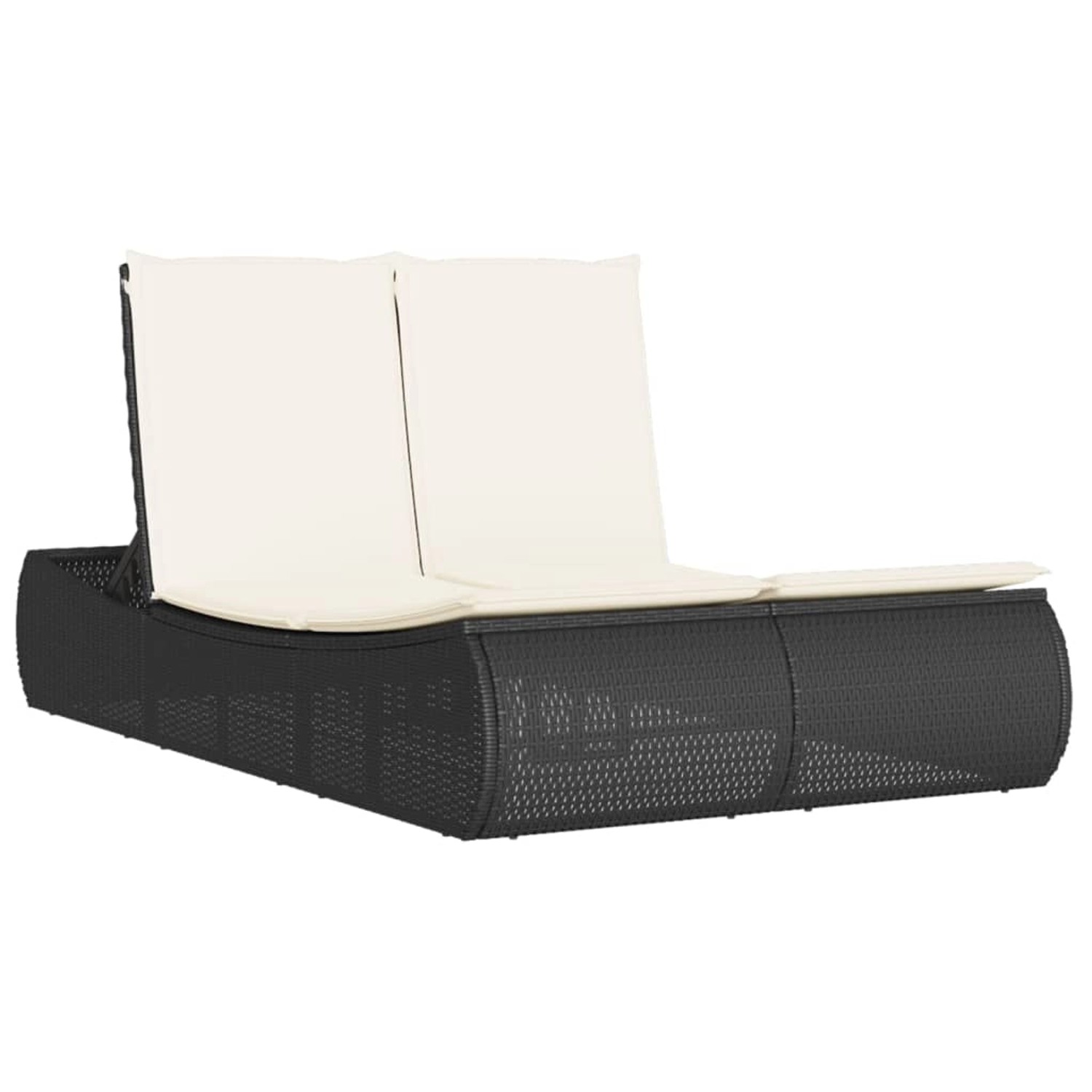 vidaXL Doppel-Sonnenliege mit Kissen Schwarz Poly Rattan 368090 vidaXL Doppel-Sonnenliege mit Kissen Schwarz Poly Rattan 368090 von VIDAXL
