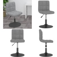 vidaXL Drehbarer Barhocker Hellgrau Samt vidaXL Drehbarer Barhocker Hellgrau Samt von VIDAXL