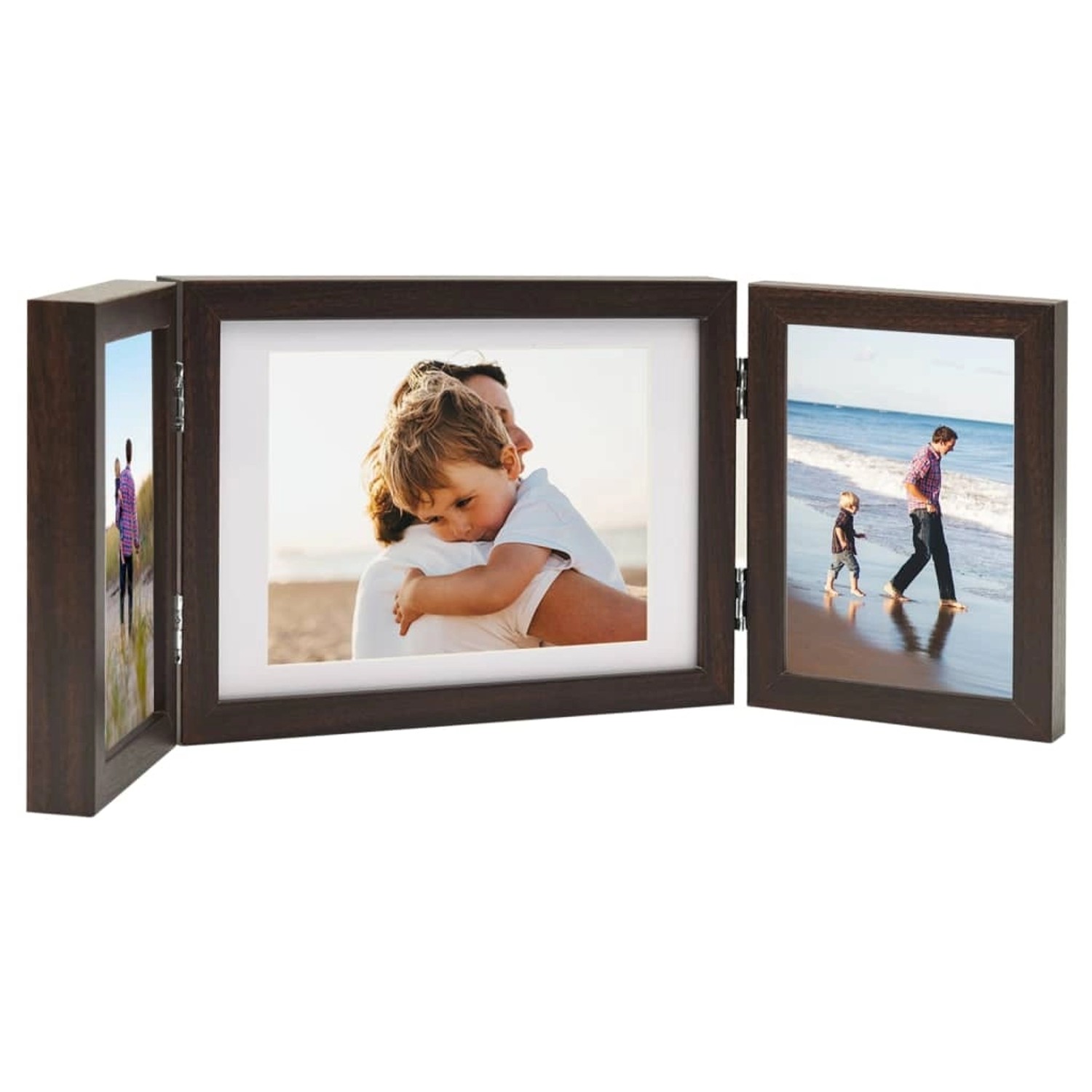 vidaXL Dreifach-Bilderrahmen Collage Dunkelbraun 22x15 cm+2x10x15 cm vidaXL Dreifach-Bilderrahmen Collage Dunkelbraun 22x15 cm+2x10x15 cm von VIDAXL