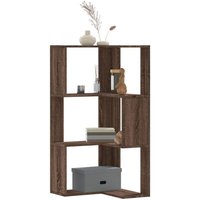 vidaXL Eck-Bücherregal 3 Böden Eichen-Optik 50x50x102 cm Holzwerkstoff von VIDAXL