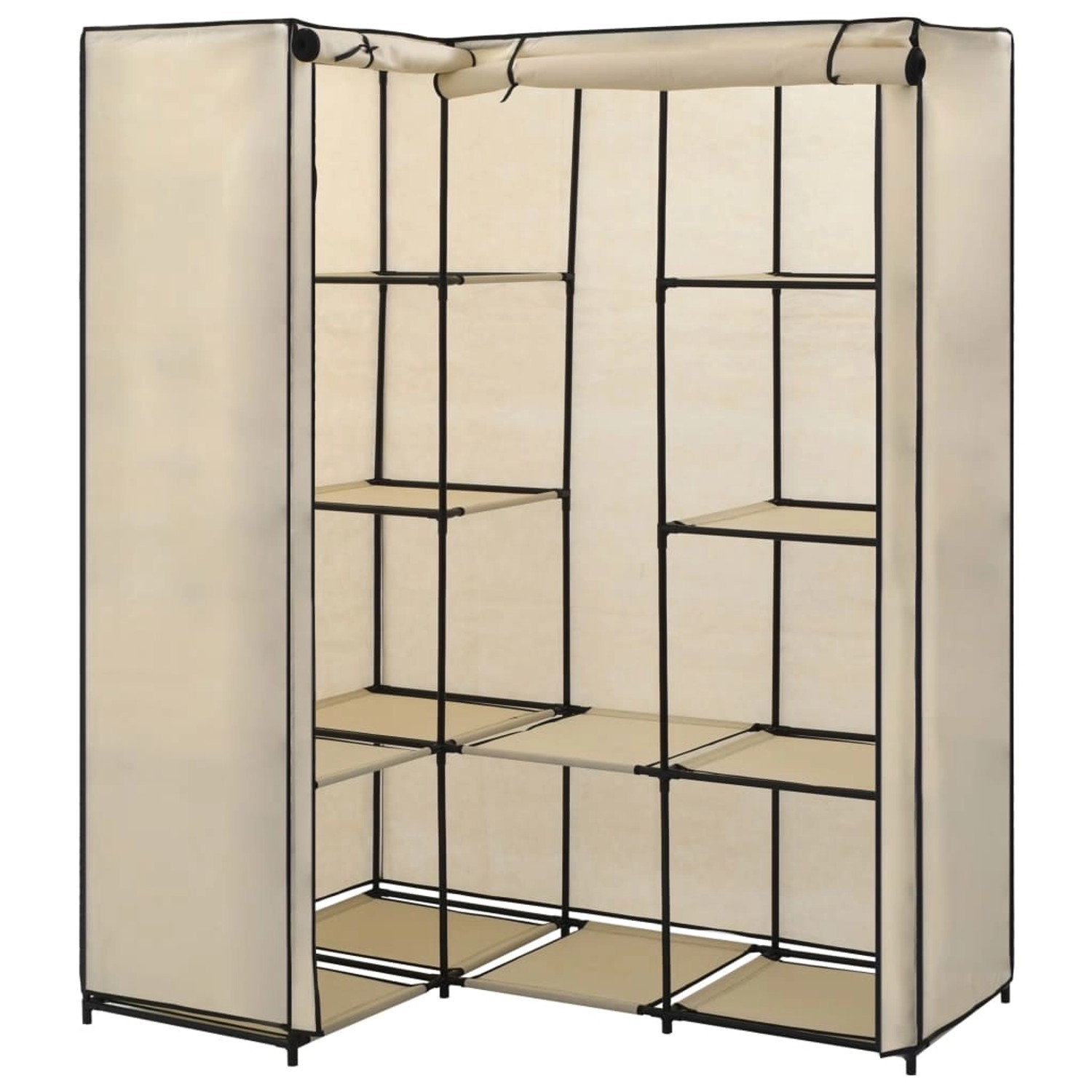 vidaXL Eckkleiderschrank Creme 130 x 87 x 169 cm vidaXL Eckkleiderschrank Creme 130 x 87 x 169 cm von VIDAXL