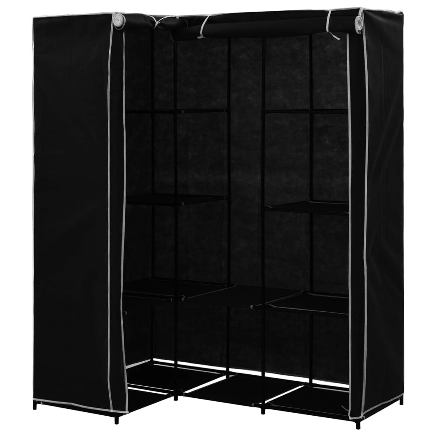 vidaXL Eckkleiderschrank Schwarz 130 x 87 x 169 cm vidaXL Eckkleiderschrank Schwarz 130 x 87 x 169 cm von VIDAXL