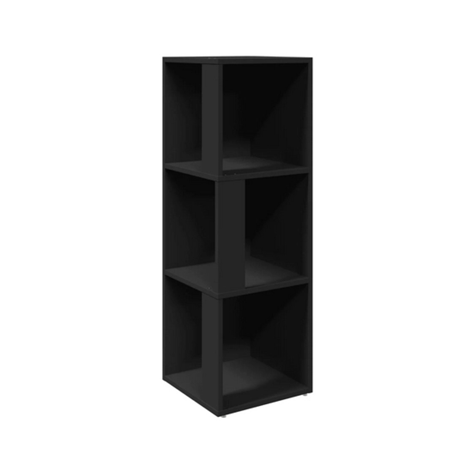 vidaXL Eckregal Schwarz 33x33x100 cm Holzwerkstoff vidaXL Eckregal Schwarz 33x33x100 cm Holzwerkstoff von VIDAXL