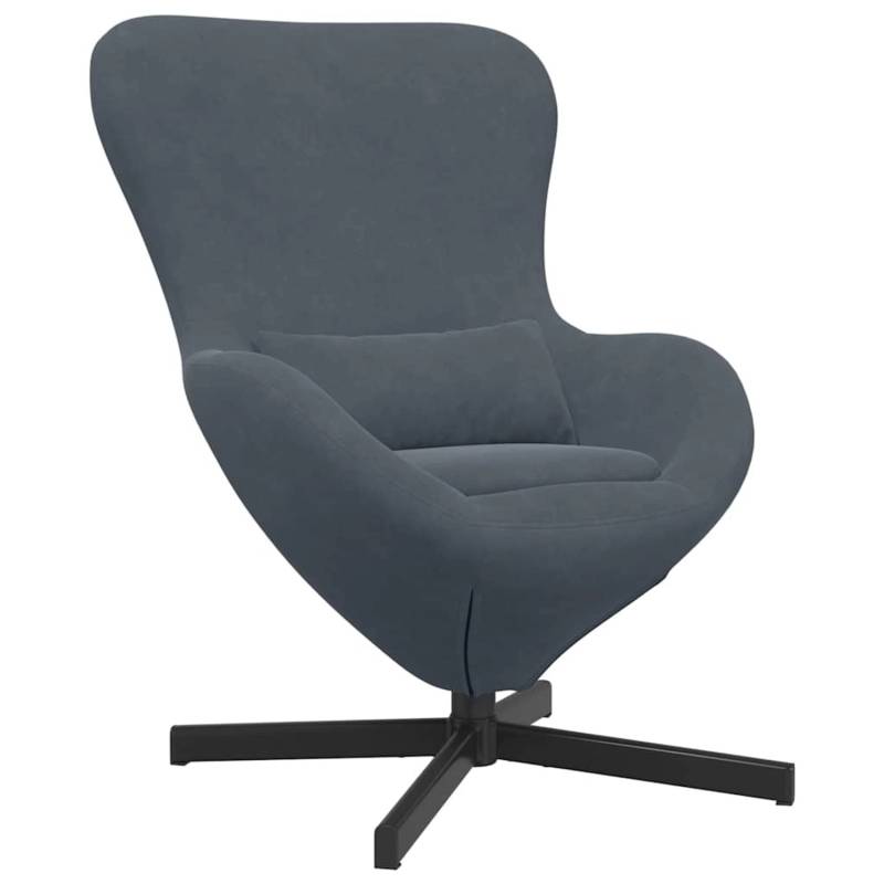 vidaXL Eiersessel Dunkelgrau 63 x 73 x 90 cm Samt 42002757 vidaXL Eiersessel Dunkelgrau 63 x 73 x 90 cm Samt 42002757 von VIDAXL