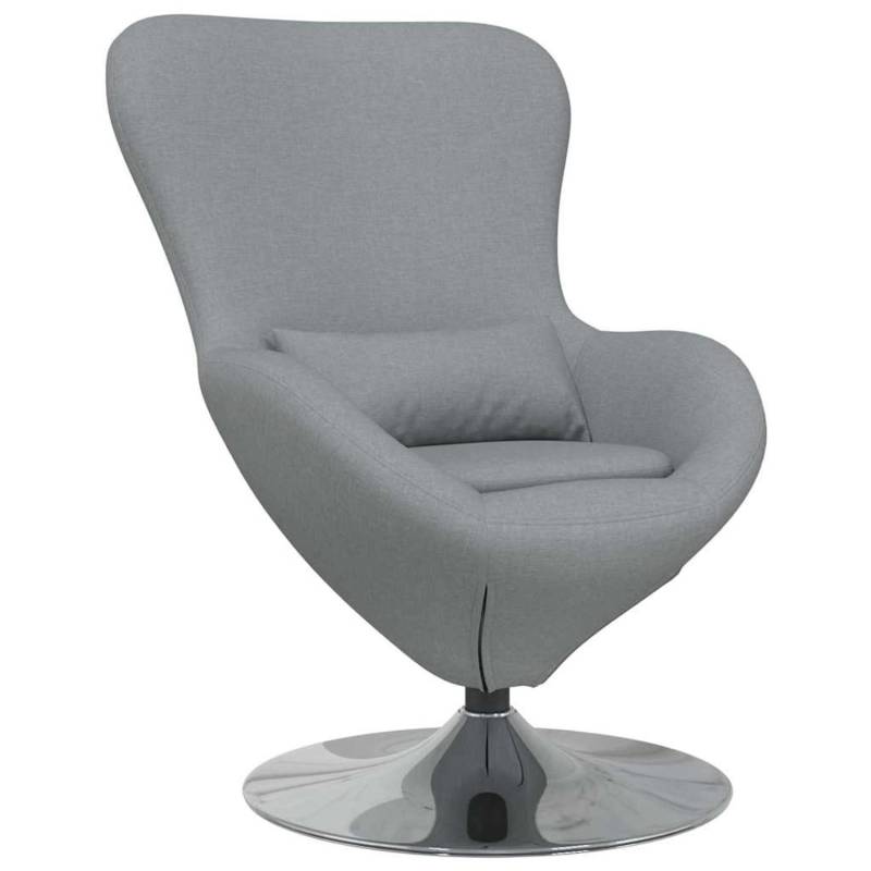 vidaXL Eiersessel Hellgrau 63 x 73 x 90 cm Stoff 42002736 von VIDAXL