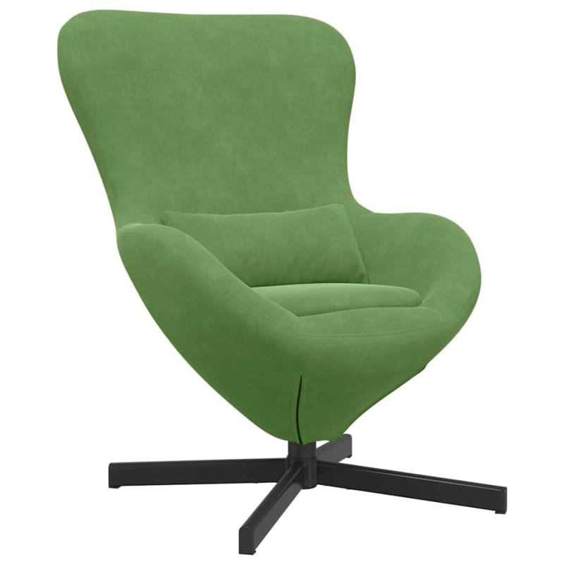 vidaXL Eiersessel Hellgrün 63 x 73 x 90 cm Samt 42002759 von VIDAXL