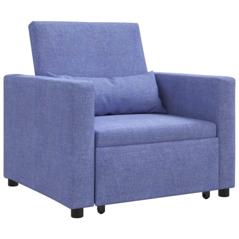 vidaXL Einzel-Schlafsofa mit Rädern Jeansblau 90 x 165 x 87 cm Stoff 42002695 vidaXL Einzel-Schlafsofa mit Rädern Jeansblau 90 x 165 x 87 cm Stoff 42002695 von VIDAXL