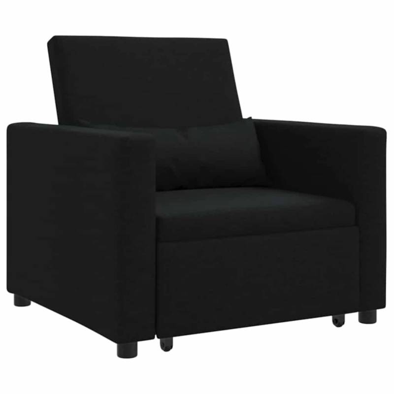 vidaXL Einzel-Schlafsofa mit Rädern Schwarz 90 x 165 x 87 cm Stoff 42002686 vidaXL Einzel-Schlafsofa mit Rädern Schwarz 90 x 165 x 87 cm Stoff 42002686 von VIDAXL