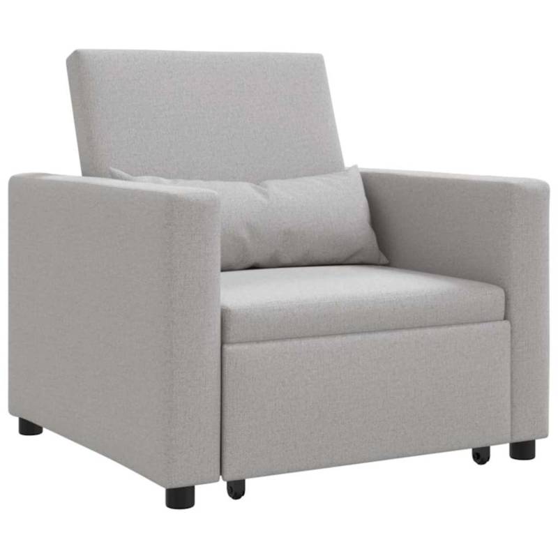vidaXL Einzel-Schlafsofa mit Rädern Wolken-Grau 90 x 165 x 87 cm Stoff 42002694 vidaXL Einzel-Schlafsofa mit Rädern Wolken-Grau 90 x 165 x 87 cm Stoff 42002694 von VIDAXL
