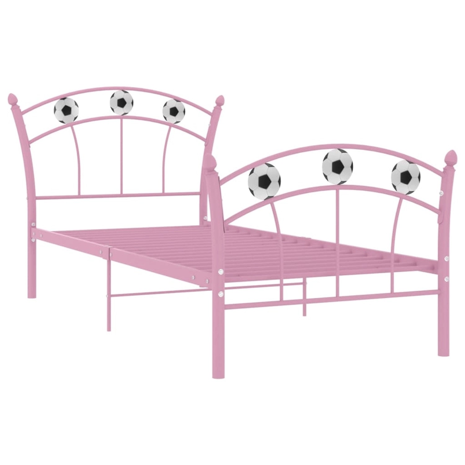 vidaXL Einzelbett mit Fußball-Design Rosa Metall 90x200 cm779348 vidaXL Einzelbett mit Fußball-Design Rosa Metall 90x200 cm779348 von VIDAXL