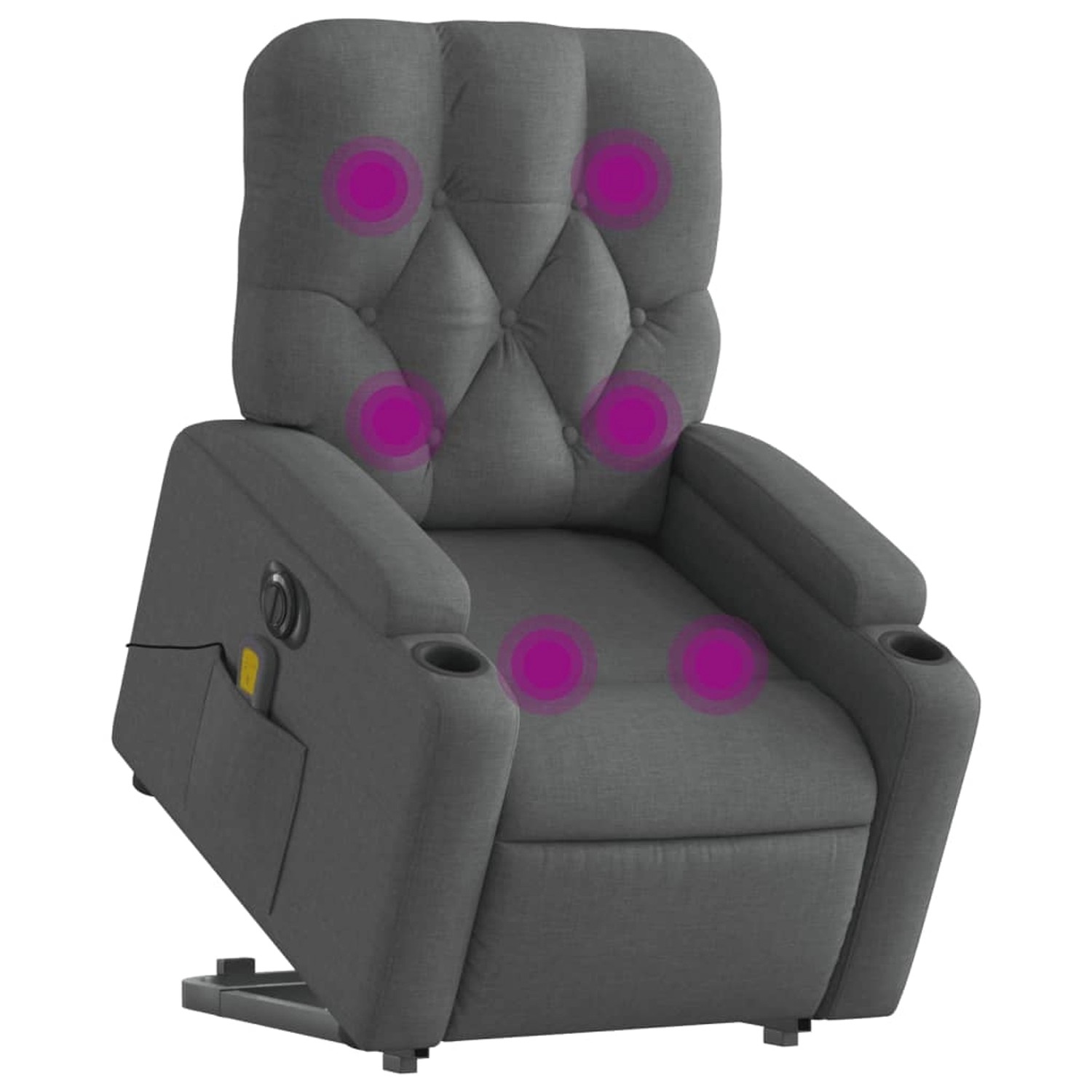 vidaXL Elektrischer Massagesessel mit Aufstehhilfe Dunkelgrau Stoff Modell 5 vidaXL Elektrischer Massagesessel mit Aufstehhilfe Dunkelgrau Stoff Modell 5 von VIDAXL