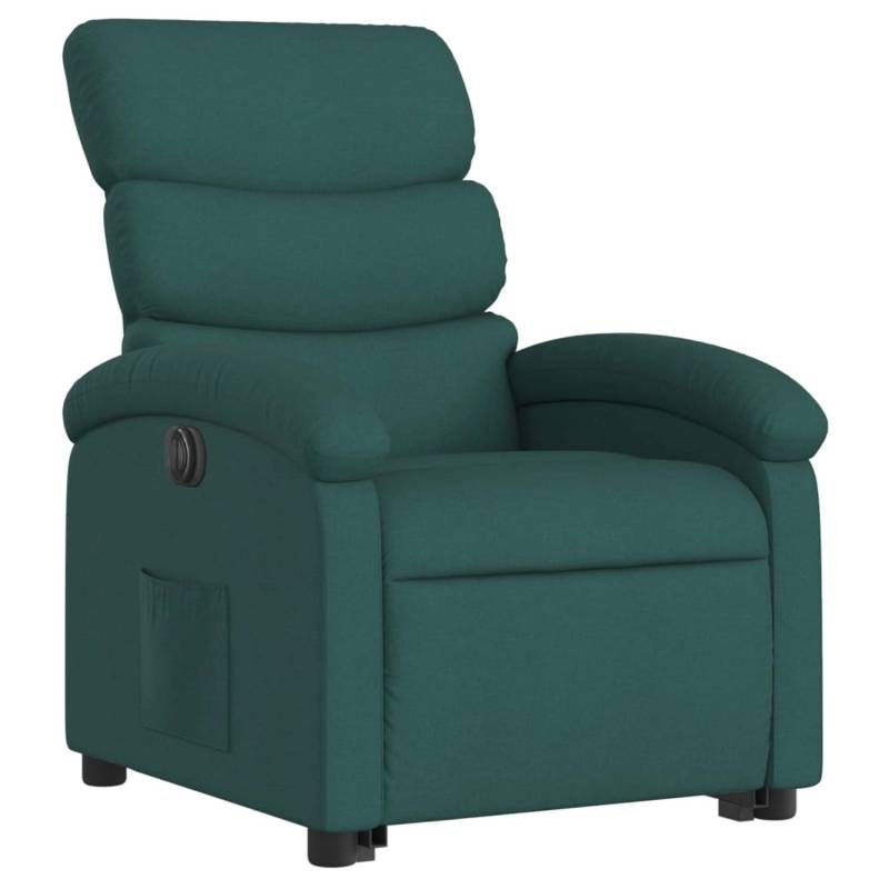 vidaXL Elektrischer Massagesessel mit Aufstehhilfe Dunkelgrün Stoff Modell 4 von VIDAXL