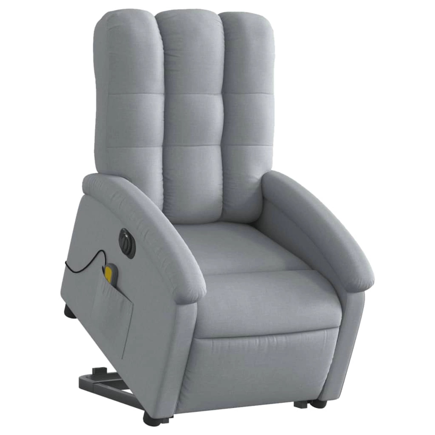 vidaXL Elektrischer Massagesessel mit Aufstehhilfe Hellgrau Stoff Modell 1 von VIDAXL