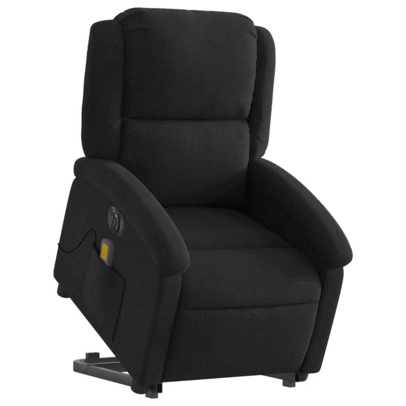vidaXL Elektrischer Massagesessel mit Aufstehhilfe Schwarz Stoff Modell 5 von VIDAXL