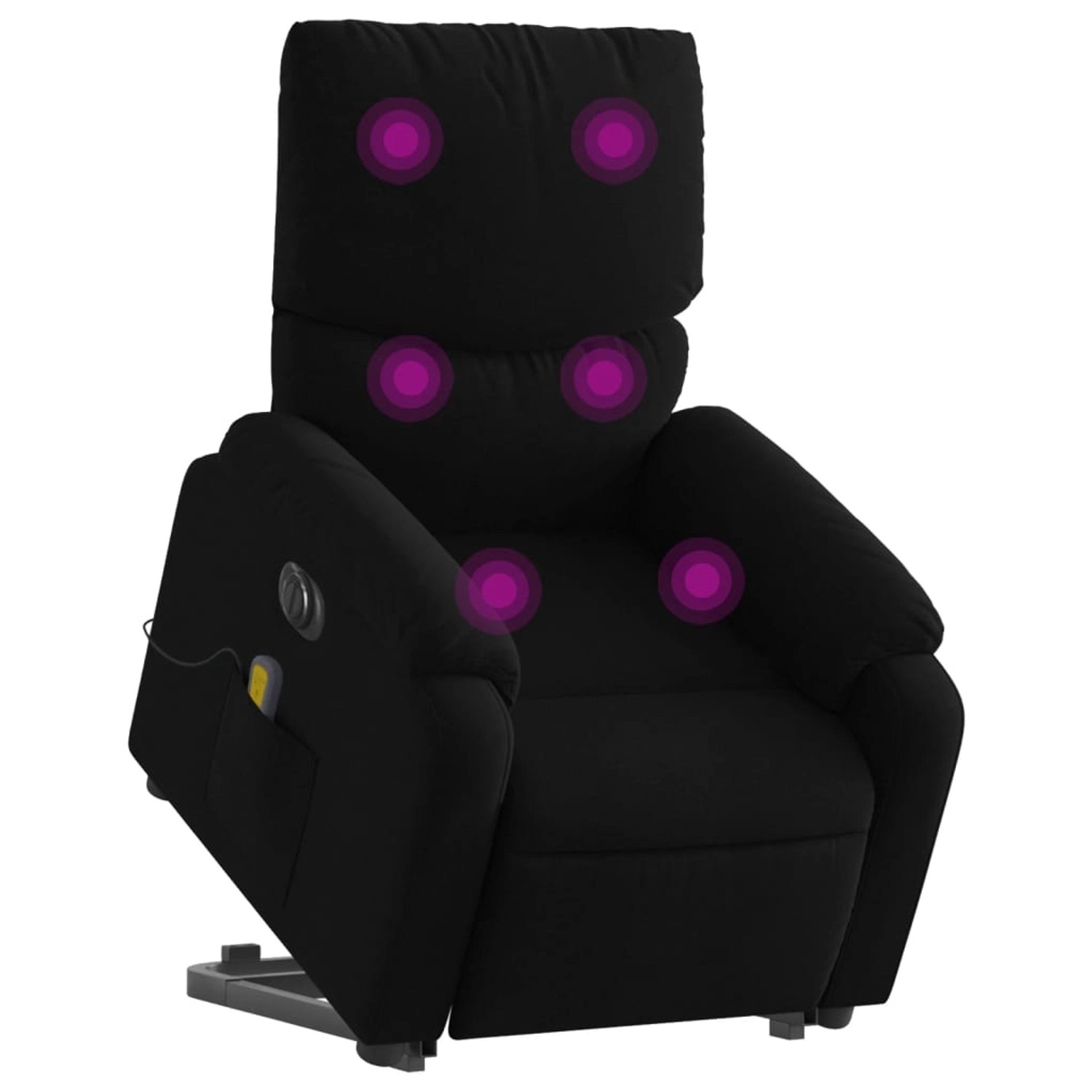 vidaXL Elektrischer Massagesessel mit Aufstehhilfe Schwarz Stoff Modell 6 von VIDAXL