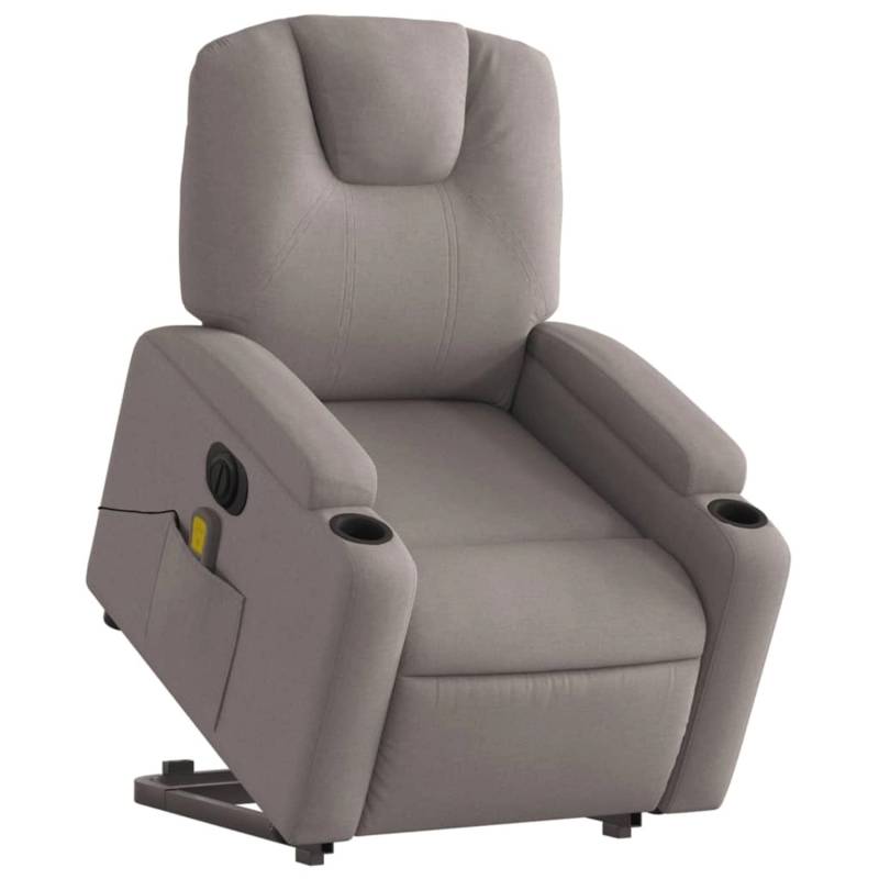 vidaXL Elektrischer Massagesessel mit Aufstehhilfe Taupe Stoff Modell 11 von VIDAXL