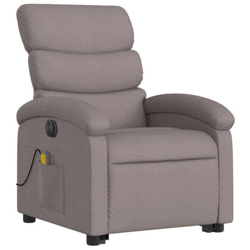 vidaXL Elektrischer Massagesessel mit Aufstehhilfe Taupe Stoff Modell 2 von VIDAXL