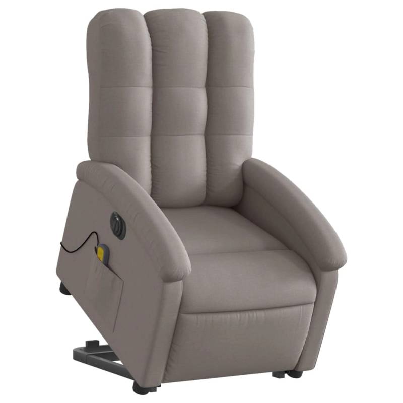 vidaXL Elektrischer Massagesessel mit Aufstehhilfe Taupe Stoff Modell 9 von VIDAXL