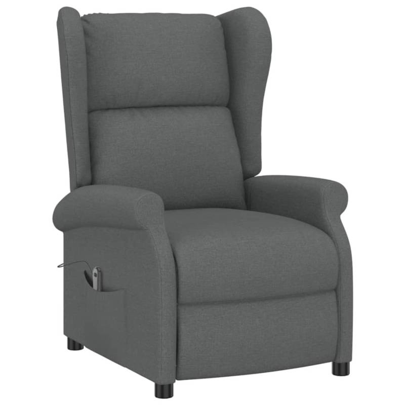vidaXL Elektrischer Ohren-Relaxsessel Dunkelgrau Stoff von VIDAXL