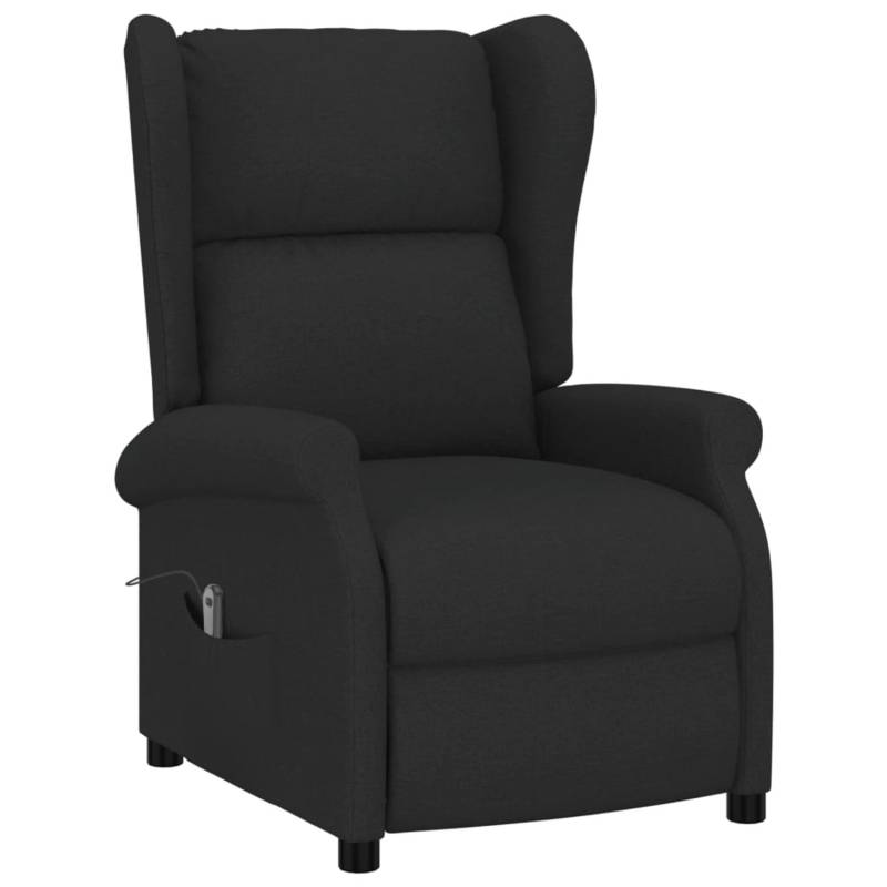 vidaXL Elektrischer Ohren-Relaxsessel Schwarz Stoff von VIDAXL