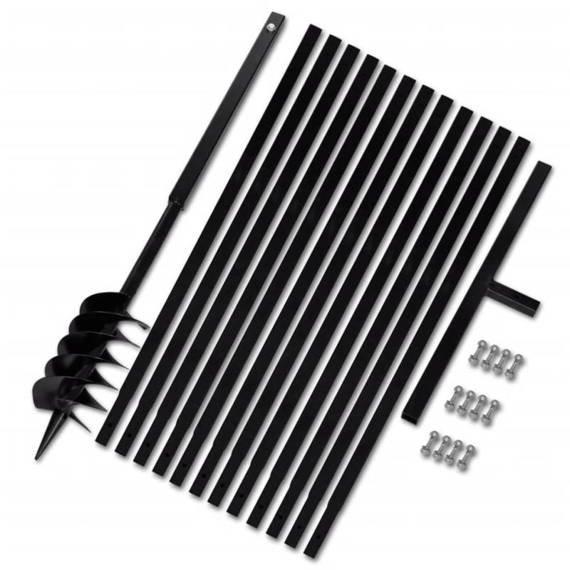 vidaXL Erdbohrer mit Griff 120 mm Verlängerungsrohr 13 m 270525 von VIDAXL